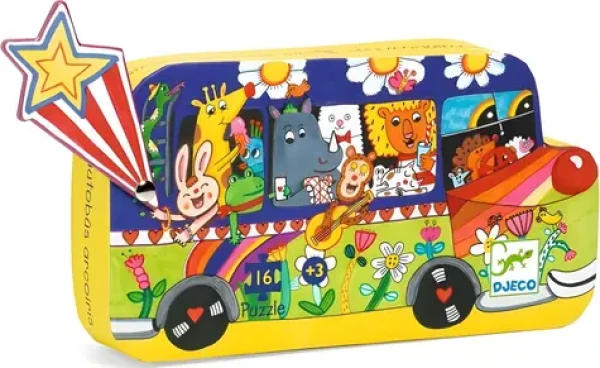 DJECO Puzzle Duhový autobus