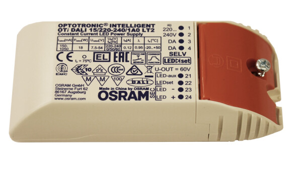 Cariitti transformátor osvětlení Osram LED OTi DALI 15, 150mA C1532296L