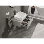 MEXEN/S - Orio koupelnová skříňka pod umyvadlo 70 cm s deskou, 1 šuplík, šedá mat 91A10-07023-1-BFC62