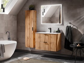 COMAD - Skříňka pod umyvadlo 80cm 2 zásuvkyADEL OAK 5907611654804