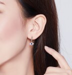 Elenys stříbrné náušnice Hamsa symbol ochrany