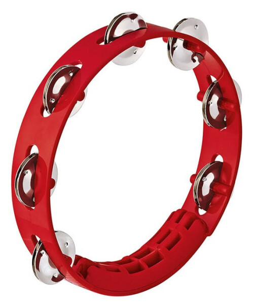 NINO Percussion NINO49R Compact ABS Tambourine - Red