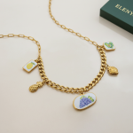 ELENYS Seline – pozlacený náhrdelník 18K žluté zlato Délka: 40,5+5 cm / max. 45,5 cm