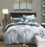 Šedé oboustranné ložní povlečení s vintage vzorom Šířka: 200 cm | Délka: 220 cm 2ks 70x80 cm (standard zdarma) Šířka: 200 cm | Délka: 220 cm