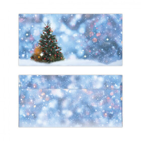 Obálka vánoční - červená s vánočními vzory - Eva Plísková