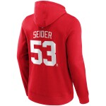 Fanatics Pánská mikina Detroit Red Wings NHL Moritz Seider #53 Player Hoodie Velikost: 3XL
