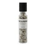 Nicolas Vahé Mořská sůl s pepřem Everyday mix / Truffle 300 g, černá barva, sklo