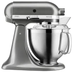 KitchenAid 5KSM185PSEMS stříbrná / Kuchyňský robot Artisan / 300W / 4,8L / 10 rychlostí (5KSM185PSEMS)
