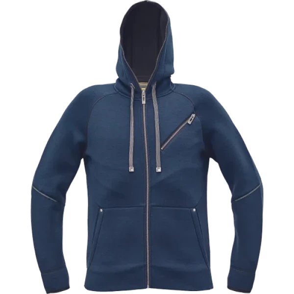 CERVA NEURUM mikina s kapucí navy L 0306013041003