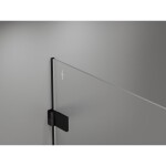 MEXEN/S - Lunar-B sprchový kout dveře křídlové levá 85 x 70, transparent, černá 832-085-070-70-00-L