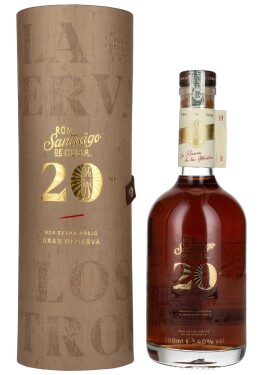 Santiago de Cuba Extra Anejo Rum 20yo 0,7L - Dárkové balení
