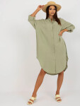 Dámské košilové šaty TW SK BE 199D.85P pistácie - FPrice L/XL