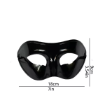 Ptakoviny.cz Škraboška černá plast na zavázání