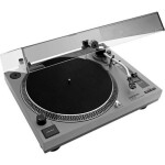 Lenco L-3810 šedá / Gramofon / 33 45 RPM / RCA / USB / předzesilovač (L-3810G)