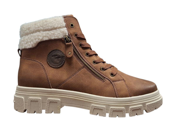 Tom Tailor 6390890023 Dámské kotníkové boty cognac 37
