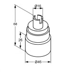 KLUDI - Medi Care Kartuše 46 mm 7436600-00