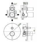 PAFFONI - Stick Baterie pod omítku pro 2 spotřebiče s tělesem, chrom SK015CR