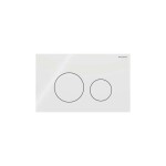 GEBERIT - Sigma40 Ovládání splachování, sklo/bílá 115.628.SI.1
