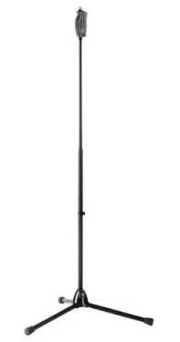 Jednoruční mikrofonní stojan Soft-Touch černý / Stojan pro mikrofon / Výška 1100/1820 mm (25680)