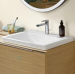 VILLEROY & BOCH - Subway 3.0 Umyvadlo 600x470 mm, bez přepadu, otvor pro baterii, CeramicPlus, Stone White 4A7061RW