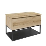 Koupelnová skříňka s krycí deskou SAT B-Way dub mat BWAY100OAKDESK BWAY100OAKDESK