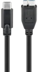 Goobay 67995 černá / Kabel USB-C na micro-USB 3.0 / 0,6 m (67995)