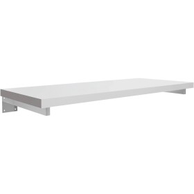CERANO Deska pod umyvadlo Navira Pro + 2 skryté konzole - bílá matná - 60x46x3,6 cm