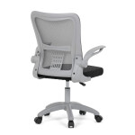 Dětská židle, výškově nastavitelná, šedá síťovina, KA-K2008 GREY
