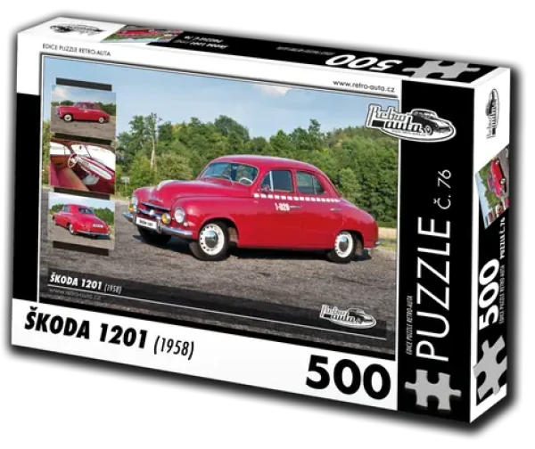 RETRO-AUTA Puzzle č. 76 Škoda 1201 (1958)