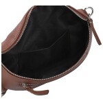 Trendy dámská kožená kabelko-ledvinka Arwel, hnědá