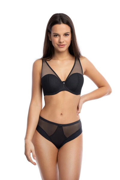Polovyztužená dámská podprsenka semi soft BS 1124 Hera černá - Gaia 65F