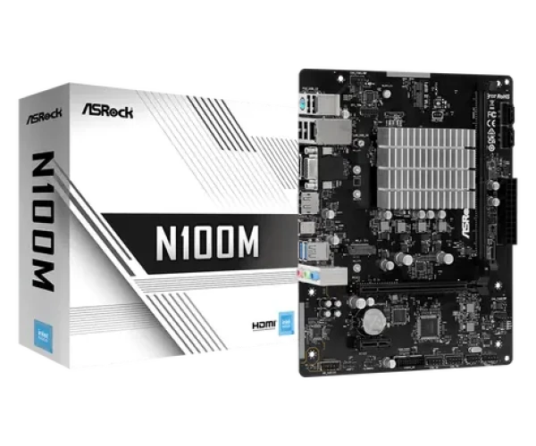 ASRock N100M / Intel N100 / 1xDDR4 / VGA / SATA III / micro-ATX (N100M)