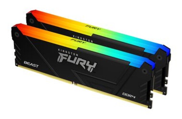 Kingston FURY Beast RGB 16GB (2x8GB) DDR4 3200MHz / CL16 / DIMM / XMP (KF432C16BB2AK2/16)