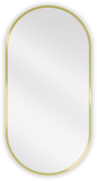MEXEN - Loft zrcadlo 80 x 40, zlatý rám 9851-080-040-000-50
