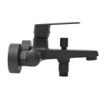 Vanová baterie SAT Feel bez sprchového setu 150 mm černá matná SATBSFEEL222C SATBSFEEL222C
