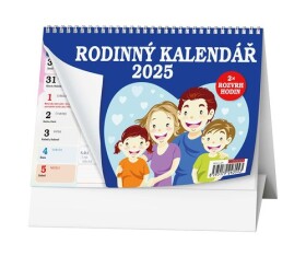 Rodinný kalendář 2025 stolní kalendář