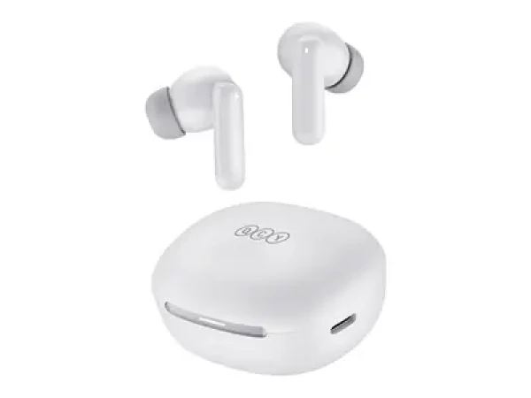Rozbaleno - QCY MeloBuds HT16 bílá / Bezdrátová sluchátka s mikrofonem / TWS / ANC / Bluetooth 5.4 / IPX4 / dobíjecí box / rozbaleno (HT16 white.rozbaleno)