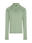Dětské merino tričko s dlouhým rukávem ICEBREAKER Kids 260 Tech LS Half Zip, Seaglass velikost: 4