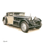 Nástěnný kalendář poznámkový 2027 Notique Classic Cars – Václav Zapadlík 2027, PLASTIC FREE, 30 x 30 cm