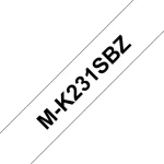 Brother M-K231S bílá/černá / Páska do štítkovače / šířka 12 mm / délka 4 m / nelaminovaná (MK231SBZ)
