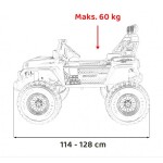 Mamido Elektrické autíčko Extreme Sport 4x4 s proměnlivou velikostí černé