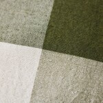 HK living Lněný polštář Lowlands 50 x 50 cm, zelená barva, textil