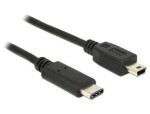 Delock Kabel USB Type-C 2.0 samec USB 2.0 typ Mini-B samec 2 m černá (83336-DE)