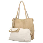 Módní koženkový set kabelek Maricela, béžový