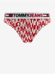 Tommy Hilfiger Jeans Tanga UW0UW0355609U Červená/bílá