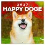 NOTIQUE Grid calendar Happy Doge 2027, 30 x 30 cm