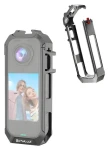 Puluz PU1063H šedá / Ochranné pouzdro / Insta360 X4 Air / hliníková slitina / magnetická základna (PU1063H)