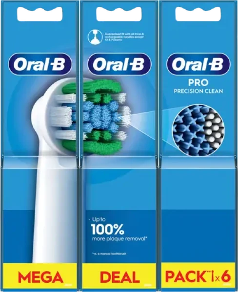 Oral-B EB20-6 Precision Clean / Náhradní hlavice / 6ks (EB20RX-6)