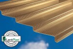 Vlnitá polykarbonátová deska Marlon CSE DIAMOND Z-TOP, š. 0,954 m × d. 6 m, síla 2,8 mm (bronz)