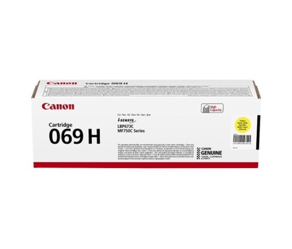 Canon TONER CRG 069Y H žlutý pro LBP673Cdw, MF752Cdw a MF754Cdw (5 500 str.) EDF_1002670